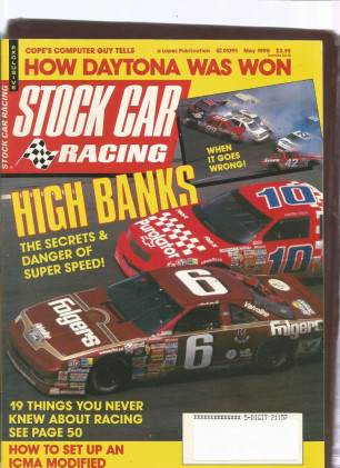 STOCK CAR RACING 1990 MAY - Walbridge, Phillips, Earnhardt, Kathy Root, OTRA